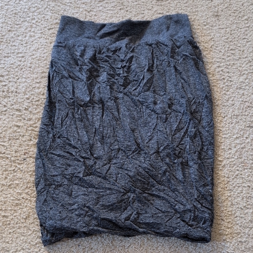 Lululemon Dark Gray Pull On Stretch Pencil Skirt